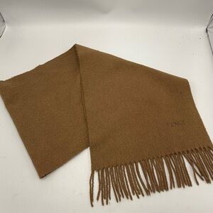 FENDI vintage Scarf Camel Color With fringe